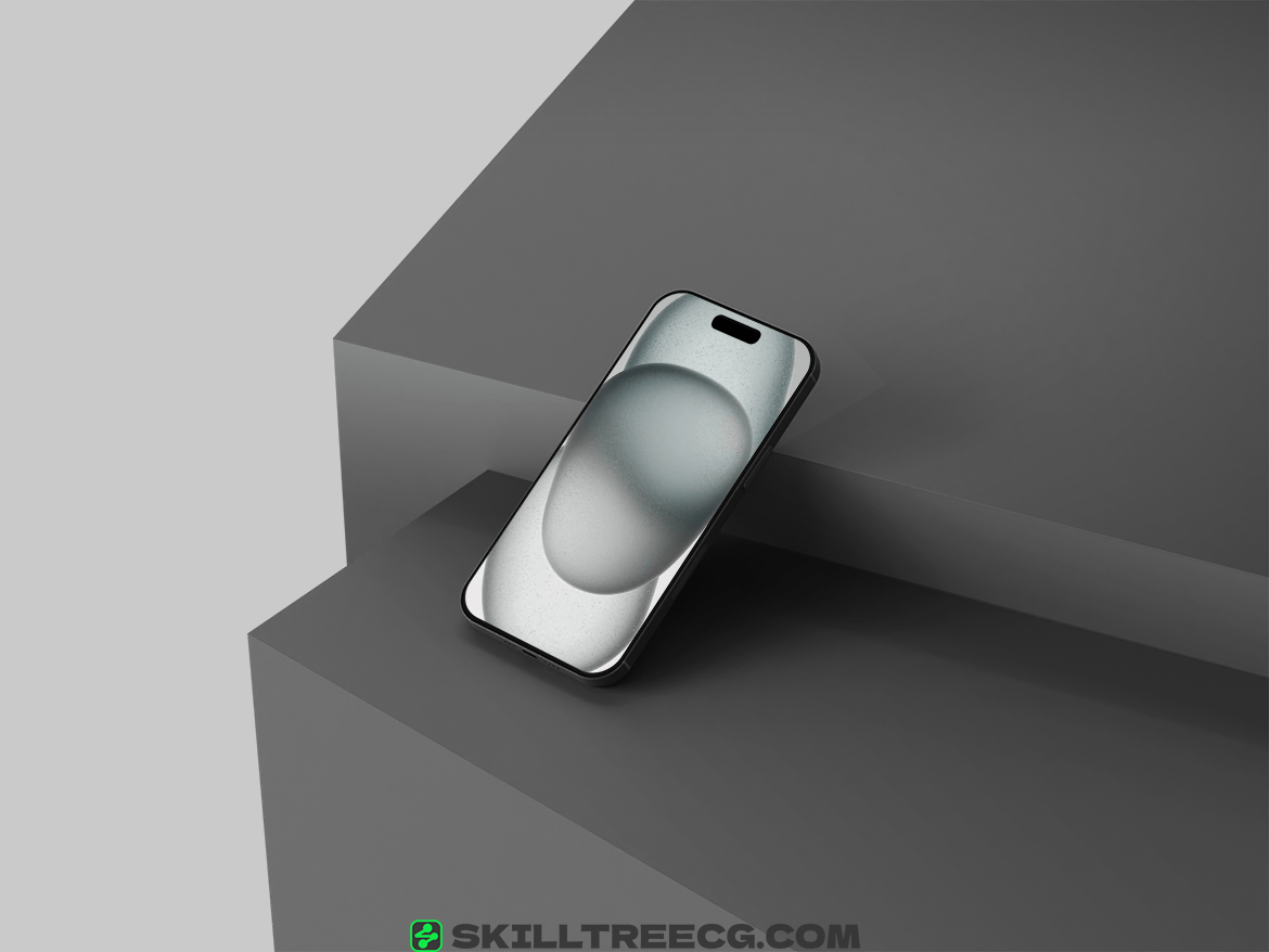 图片[4]-Elegant Black iPhone 15 Mockup（525306）-技能树